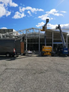 photo début chantier Grand Frais